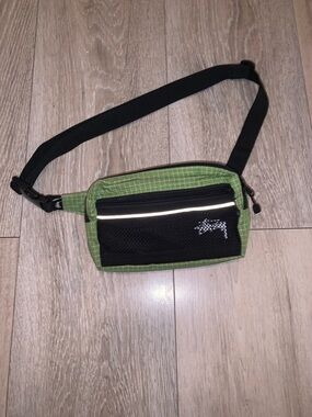 Stüssy Ripstop Nylon Waist Bag Lime Green Size: One Size